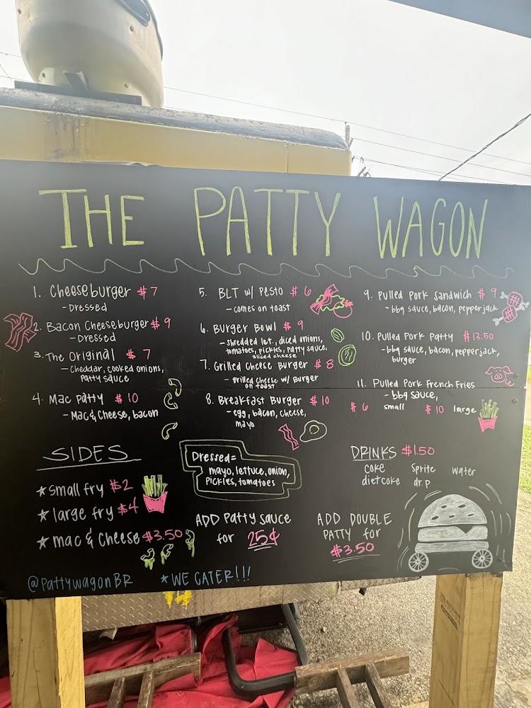 The patty wagon Menu image 1